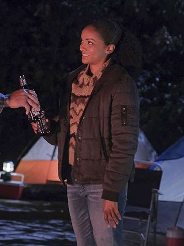 The Rookie S03 Nyla Harper Black Puffer Jacket