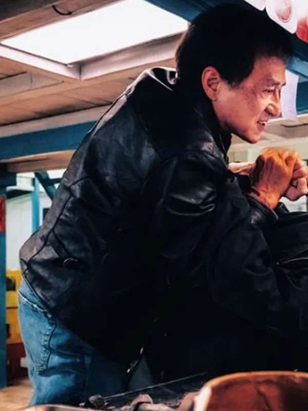 Movie The Shadow’s Edge Jackie Chan Leather Jacket