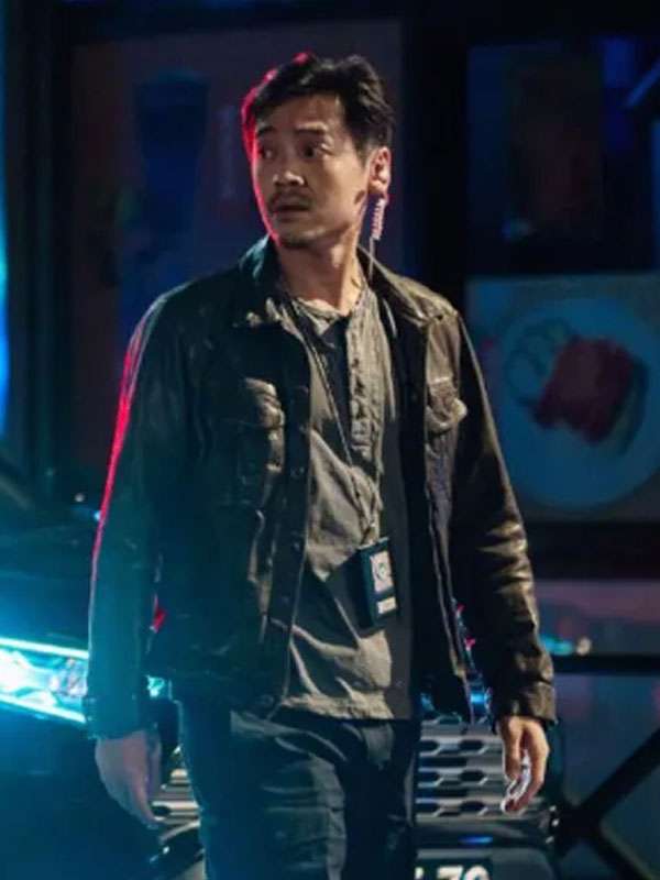 The Shadow’s Edge 2025 Ziyi Wang Black Leather Jacket