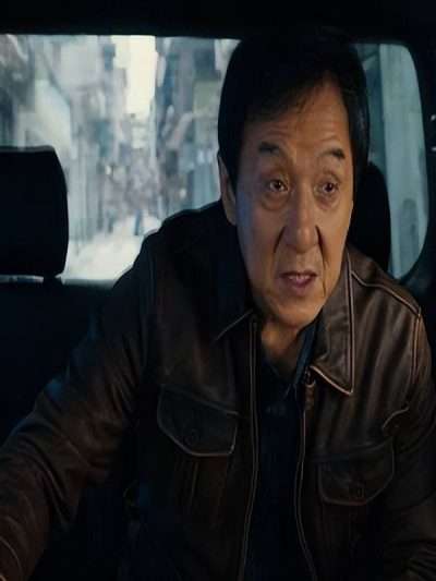 The Shadow’s Edge 2025 Jackie Chan Brown Leather Jacket