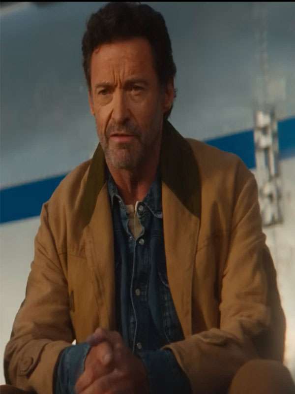 The Sheep Detectives 2026 Hugh Jackman Brown Cotton Coat