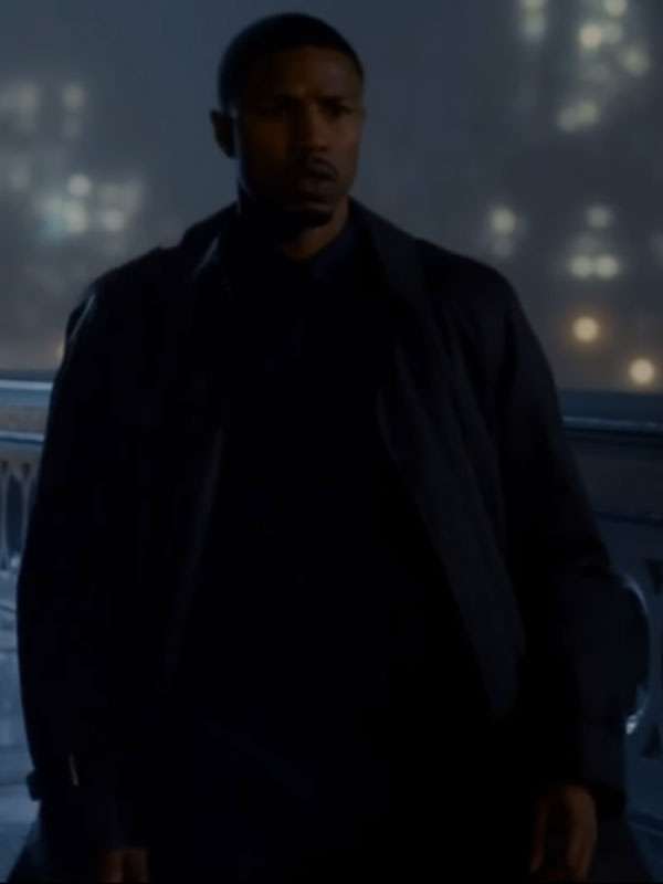 The Thomas Crown Affair Michael B Jordan Black Trench Coat