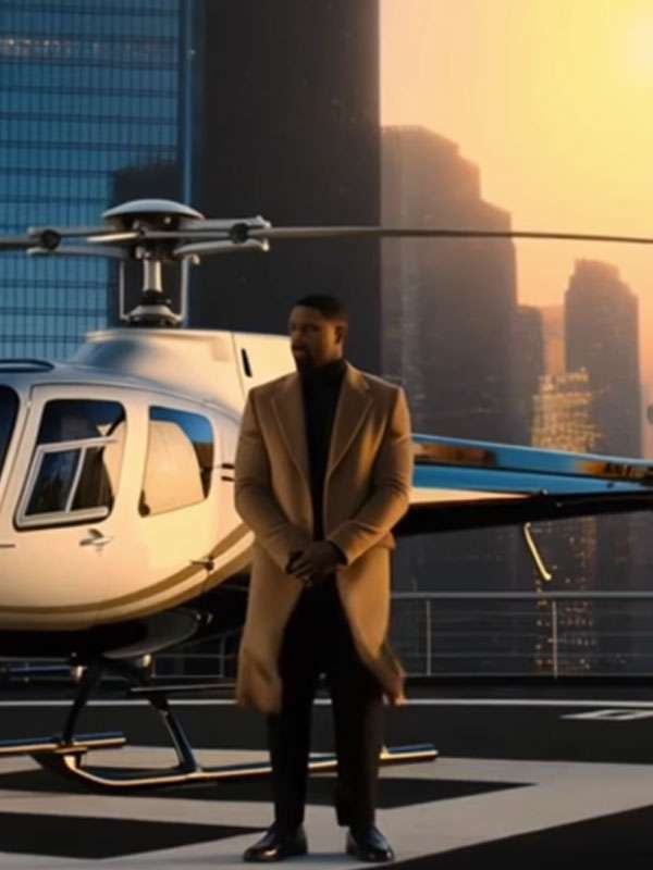 The Thomas Crown Affair Michael B Jordan Brown Wool Coat