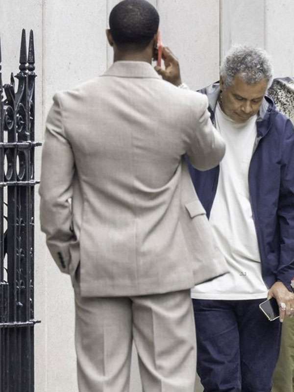 Movie The Thomas Crown Affair 2027 Michael B Jordan Grey Suit