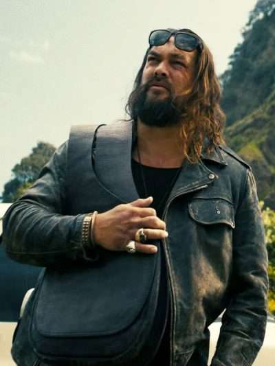 The Wrecking Crew Jason Momoa Black Leather Jacket