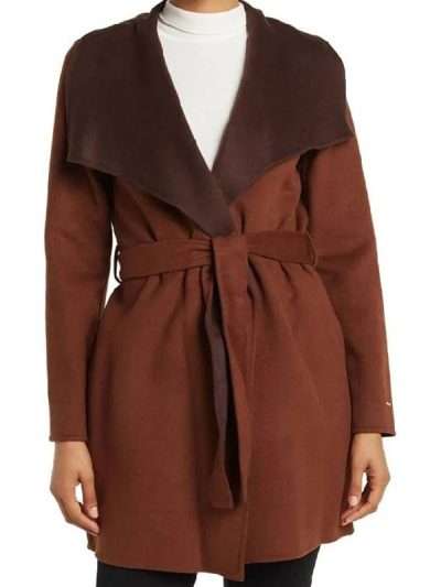 The Young and the Restless Sharon Case Brown Wool Coat