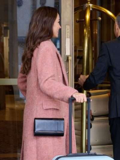 We Met in December 2025 Annie Pink Trench Coat