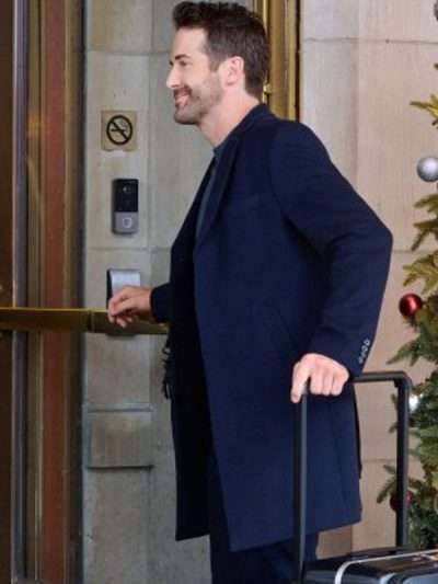 Niall Matter We Met in December Blue Wool Coat