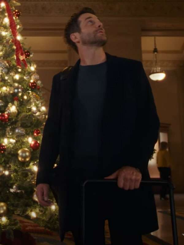 We Met in December 2025 Niall Matter Blue Wool Coat