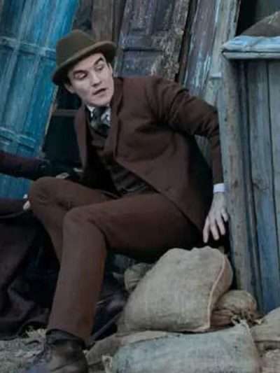 Young Sherlock 2026 Dónal Finn Brown Suit