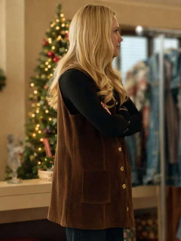A Wild West Christmas Emily Winters Brown Suede Leather Vest