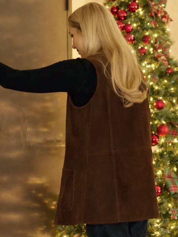 Natalie Hall A Wild West Christmas Brown Vest