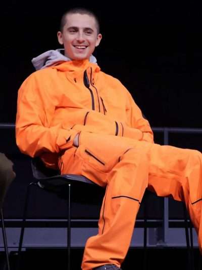 Marty Supreme 2025 Timothée Chalamet Orange Tracksuit