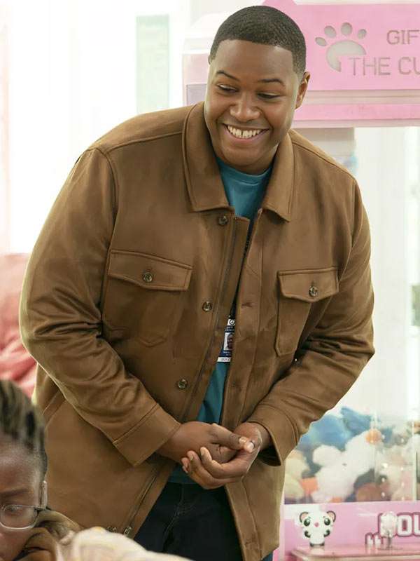 Luke Tennie Abbott Elementary Brown Leather Jacket