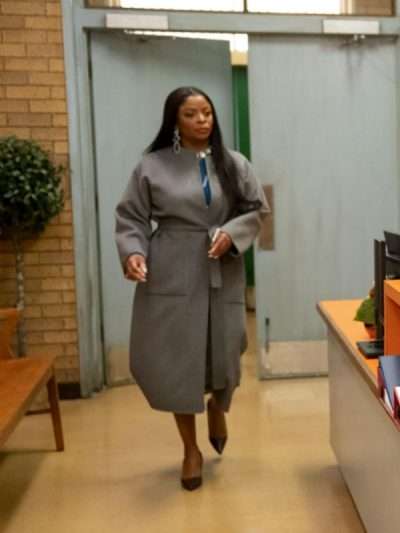 Abbott Elementary S03 Janelle James Grey Wool Coat