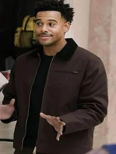 Zack Fox Abbott Elementary Brown Jacket