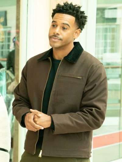 Abbott Elementary S05 Zack Fox Brown Cotton Jacket