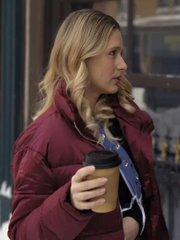 Finding Her Edge 2026 Alexandra Beaton Maroon Jacket