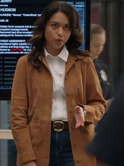 The Rookie S08 Alyssa Diaz Brown Leather Jacket