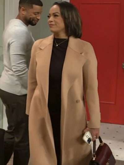 Beyond the Gates 2026 Daphnée Duplaix Brown Trench Coat