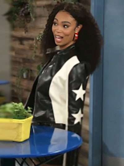 Beyond the Gates RhonniRose Mantilla Black Leather Star Jacket