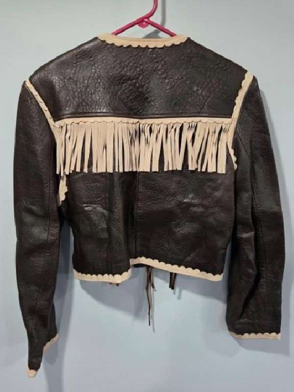 Brilliant Minds S02 Celeste Desjardins Fringe Leather Jacket