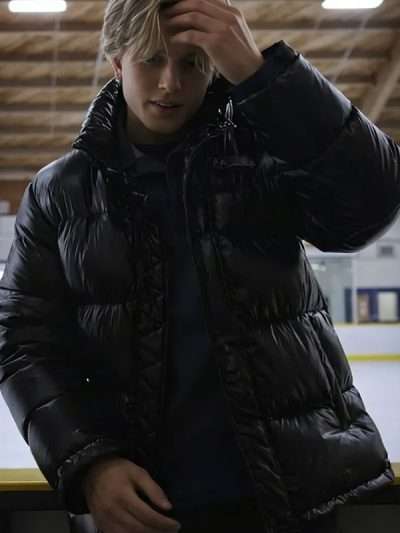 Finding Her Edge S01 Brayden Elliot Black Puffer Jacket