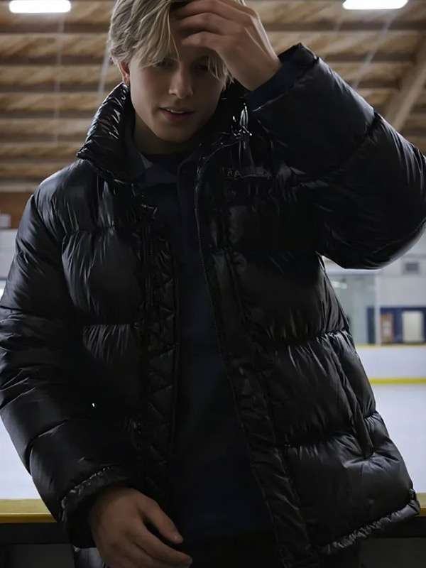 Finding Her Edge S01 Brayden Elliot Black Puffer Jacket