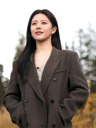 Kim Min-ha Typhoon Family Brown Wool Coat