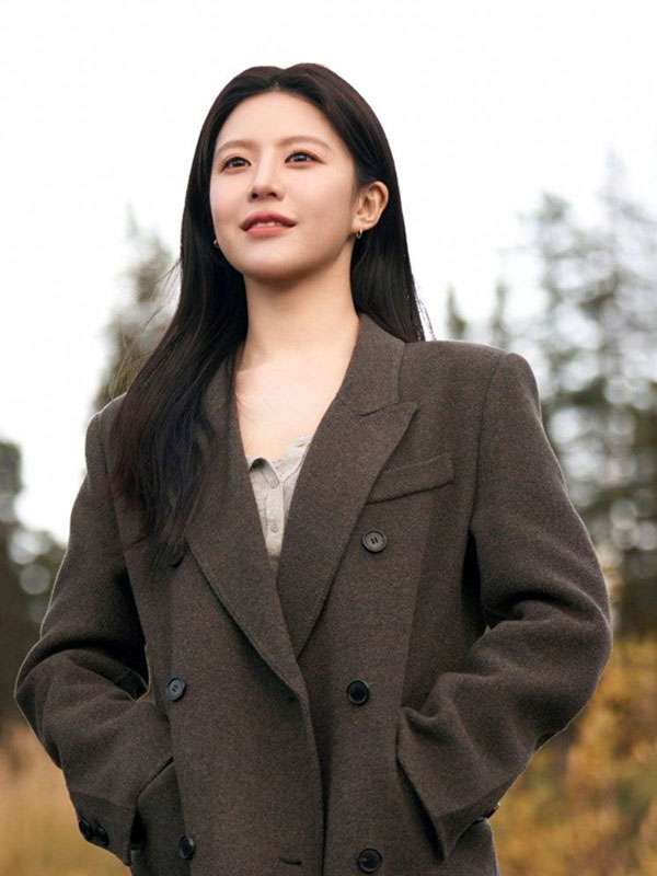 Kim Min-ha Typhoon Family Brown Wool Coat