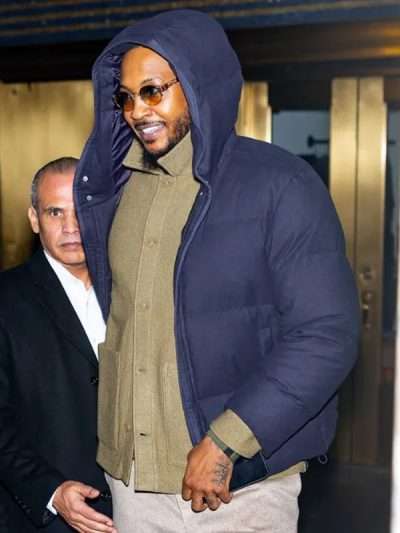 NYC Carmelo Anthony Puffer Hooded Jacket