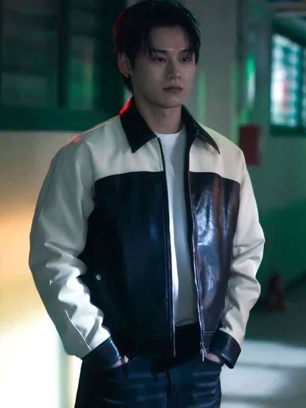Study Group Cha Woo-min Leather Jacket