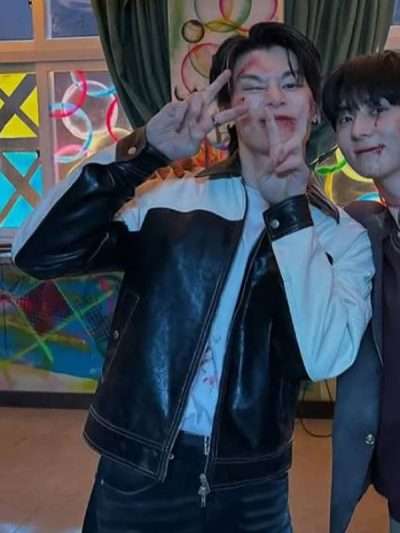 Cha Woo-min Study Group Leather Jacket