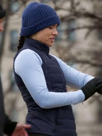 Chicago Fire 2026 Miranda Rae Mayo Blue Puffer Vest