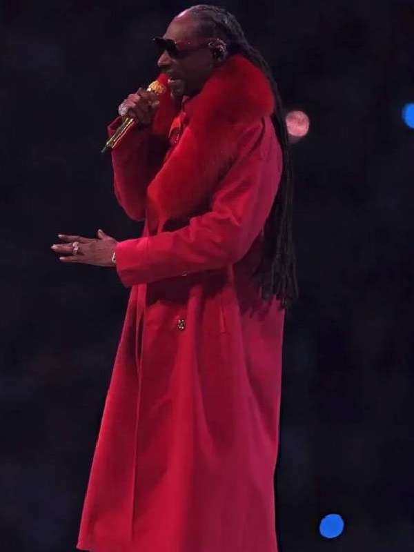 Christmas Day Halftime Show Snoop Dogg Wool Coat