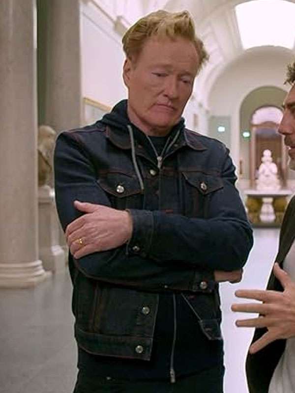 Conan O’Brien Must Go 2025 Blue Denim Jacket