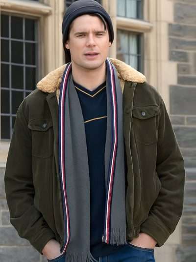 Tell Me Lies 2026 Costa D'Angelo Green Shearling Jacket
