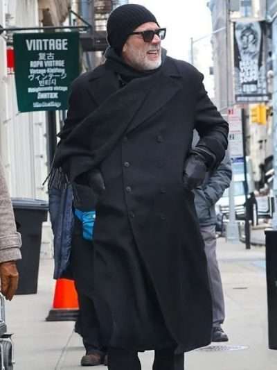 Jeffrey Dean Morgan Dead City Black Wool Coat