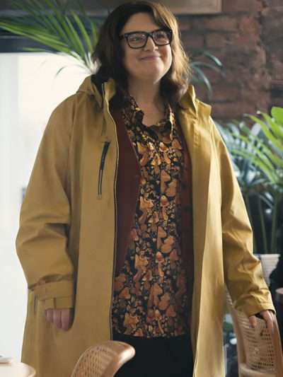 Run Away 2026 Ruth Jones Yellow Hooded Coat