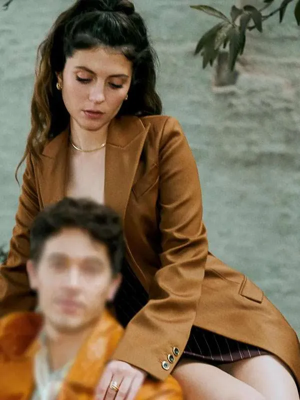 People We Meet on Vacation Emily Bader Brown Coat
