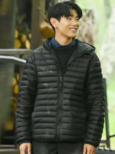 The Traitors US 2026 Eric Nam Black Puffer Jacket