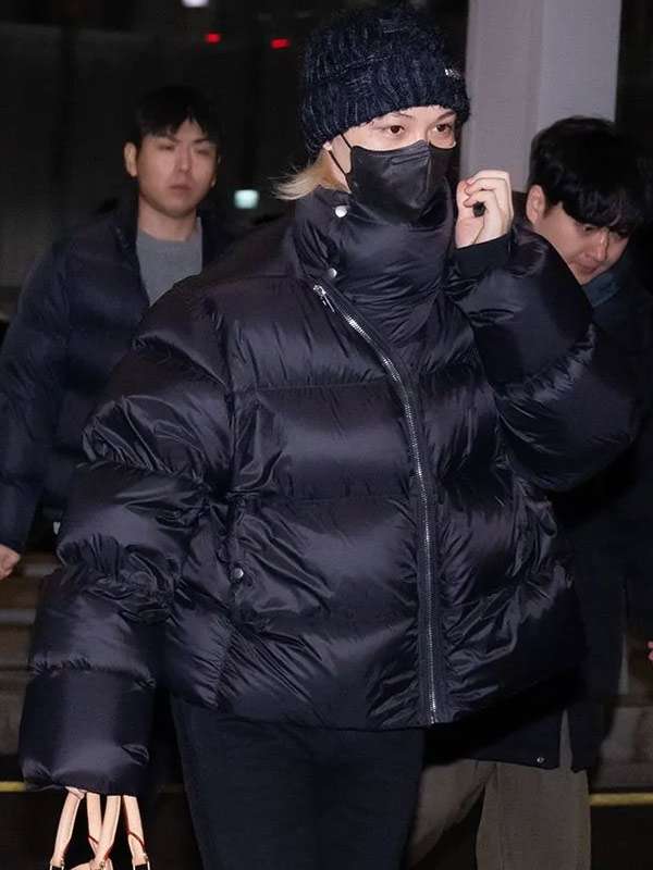 Felix Golden Disc Awards Departure Black Puffer Jacket