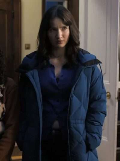 Madelyn Keys Finding Her Edge Blue Puffer Coat