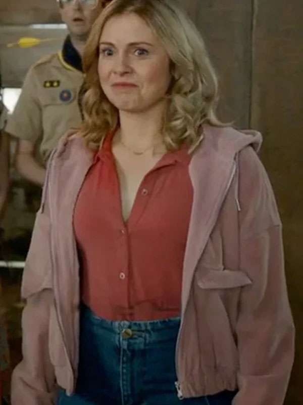 Ghosts S02 Rose McIver Pink Corduroy Jacket