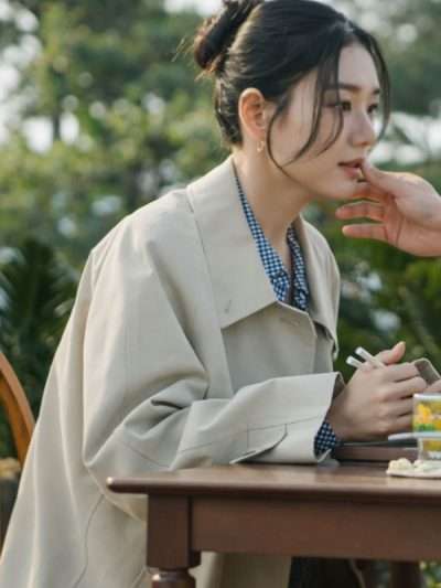 Go Da-rim Dynamite Kiss S01 Beige Trench Coat