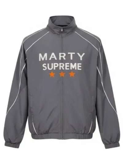 Marty Supreme Grey Track Jacket