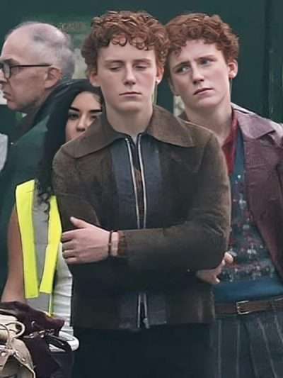 Harry Potter Gabriel Harland Brown Suede Jacket
