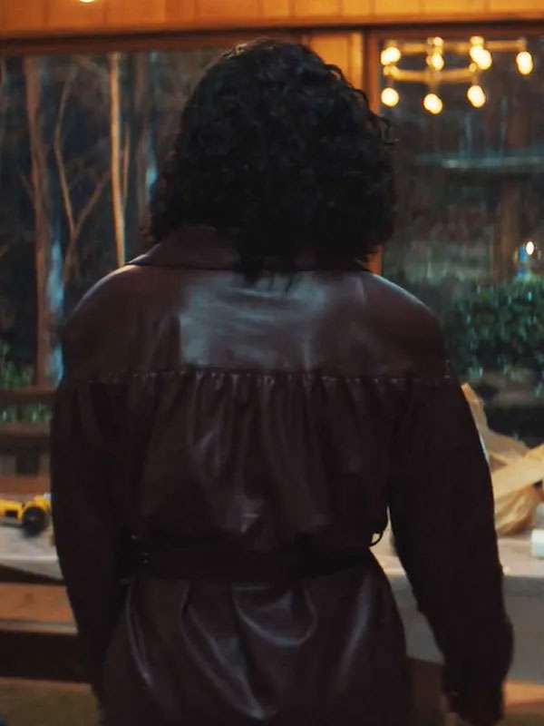 His & Hers 2026 Anna Andrews Brown Leather Jacket