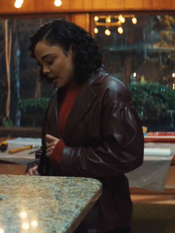 His & Hers 2026 Anna Andrews Brown Oversized Jacket