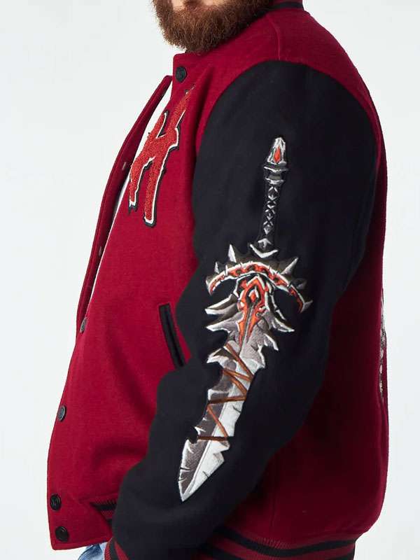 Horde World of Warcraft Gamer Varsity Letterman Jacket